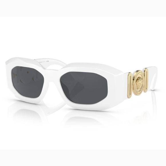 NEW VERSACE UNISEX SUNGLASSES VE4425U 314/87 MOD BE4425U WHITE  MEDUSA VERSACE - Picture 2 of 10